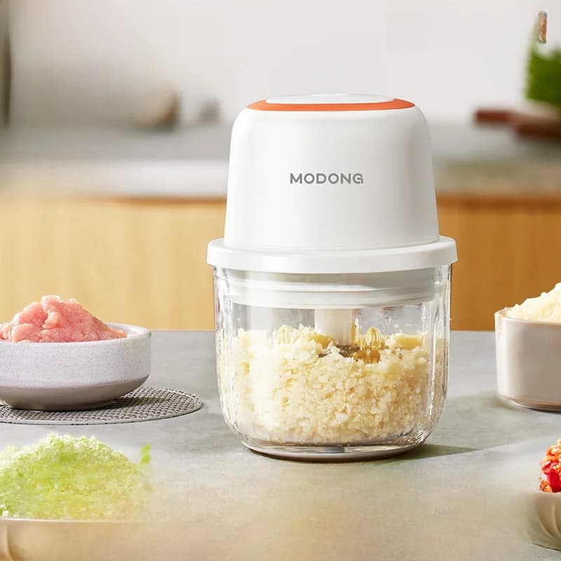 Picador Elétrico de Alho Mini Processador de Alimentos 300ml 5V 45W