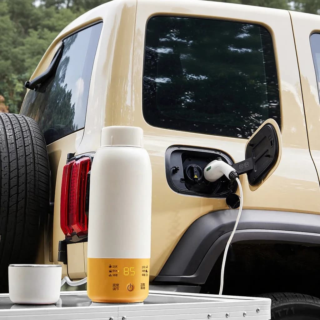 Copo Elétrico Portátil para Carro com Controle de Temperatura