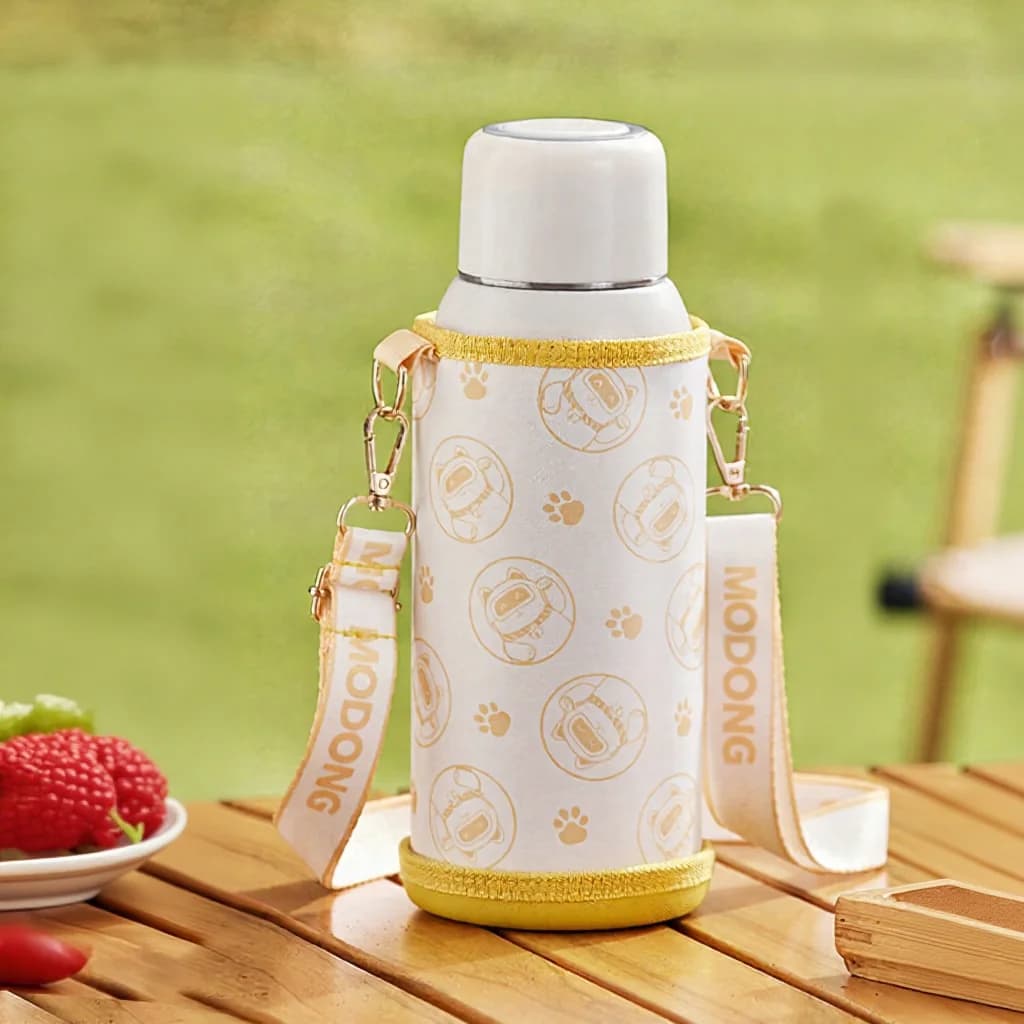 Copo Fervedor Elétrico Portátil para Viagem 600ml, Revestimento Interno em Aço Inoxidável 316