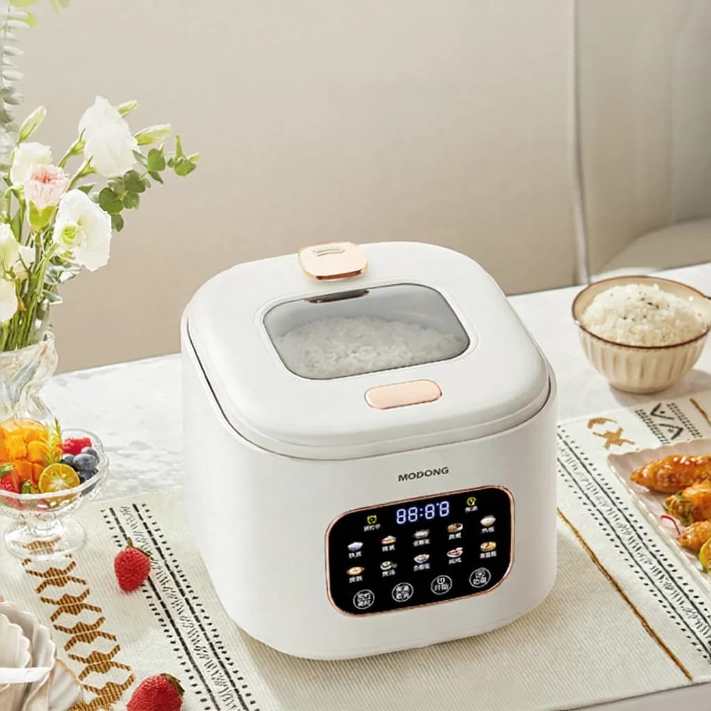 Panela Elétrica de Arroz 3L com Janela de Vidro e Timer
