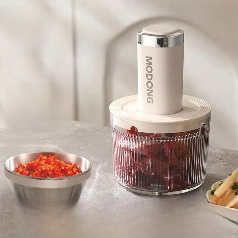 Moedor de Carne Elétrico para Uso Doméstico, 2 Velocidades, Aço Inoxidável