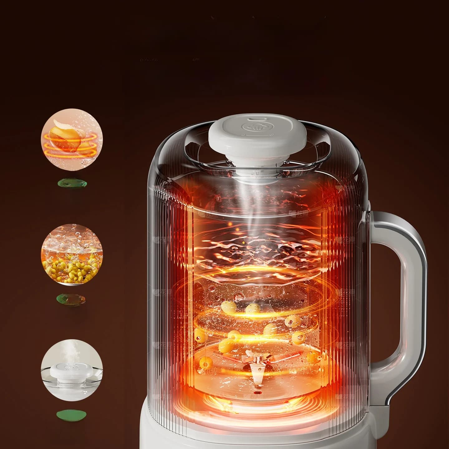 Liquidificador Aquecido para Leite de Soja com Autolimpeza 800W