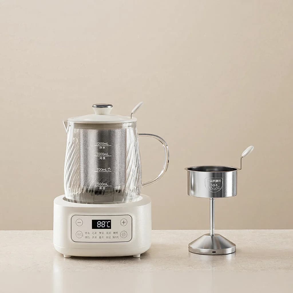 Panela Elétrica de Vidro com Controle de Temperatura 1.2L