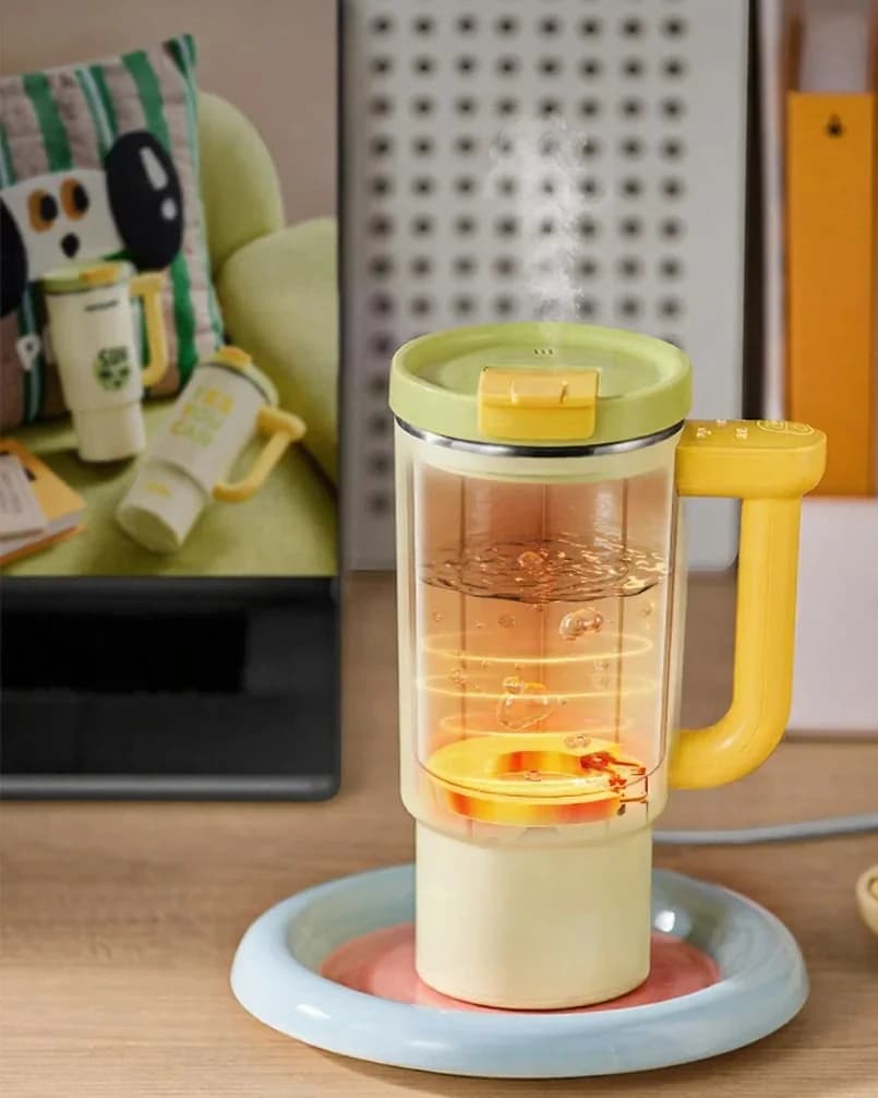 Copo Térmico Elétrico Portátil com Interior em Aço Inoxidável de 680ml