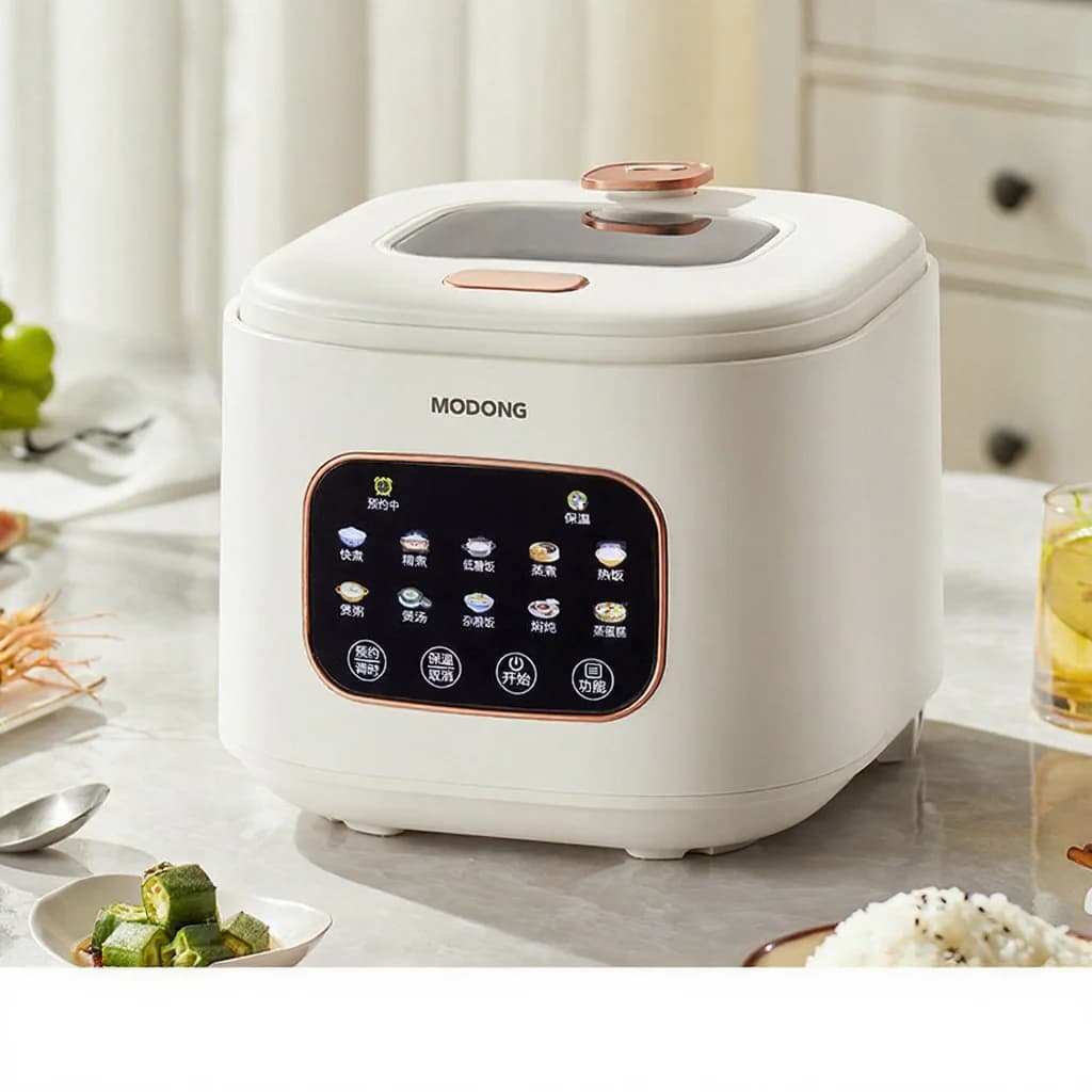Panela Elétrica de Arroz 3L com Janela de Vidro e Timer