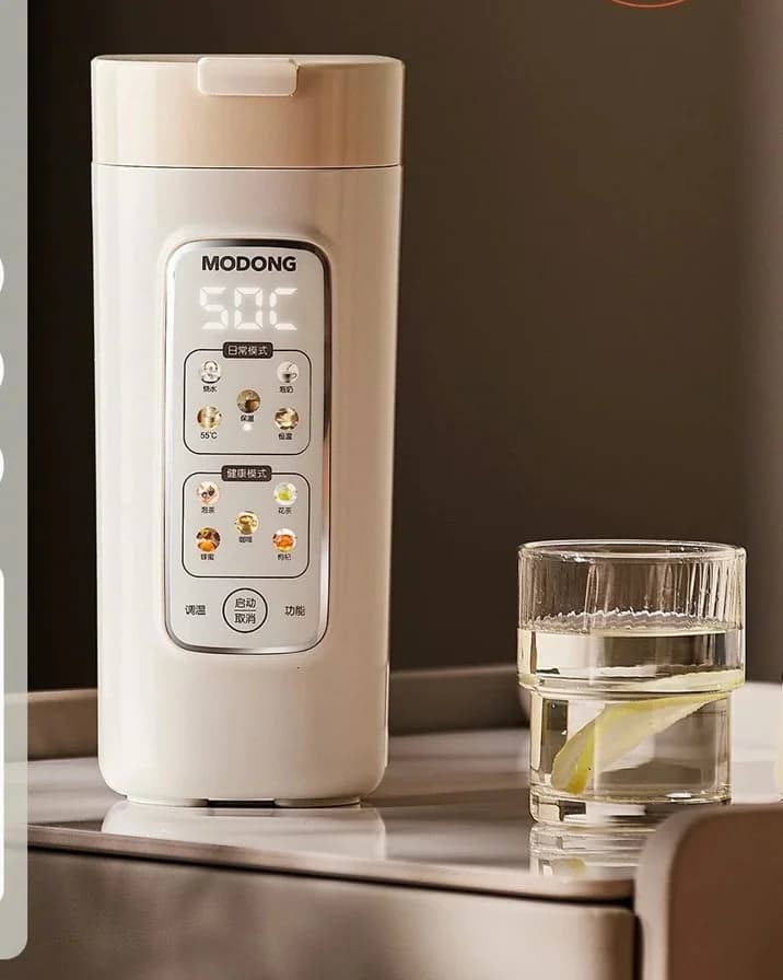 Copo Elétrico Portátil para Aquecimento de Água com Filtro, 220V