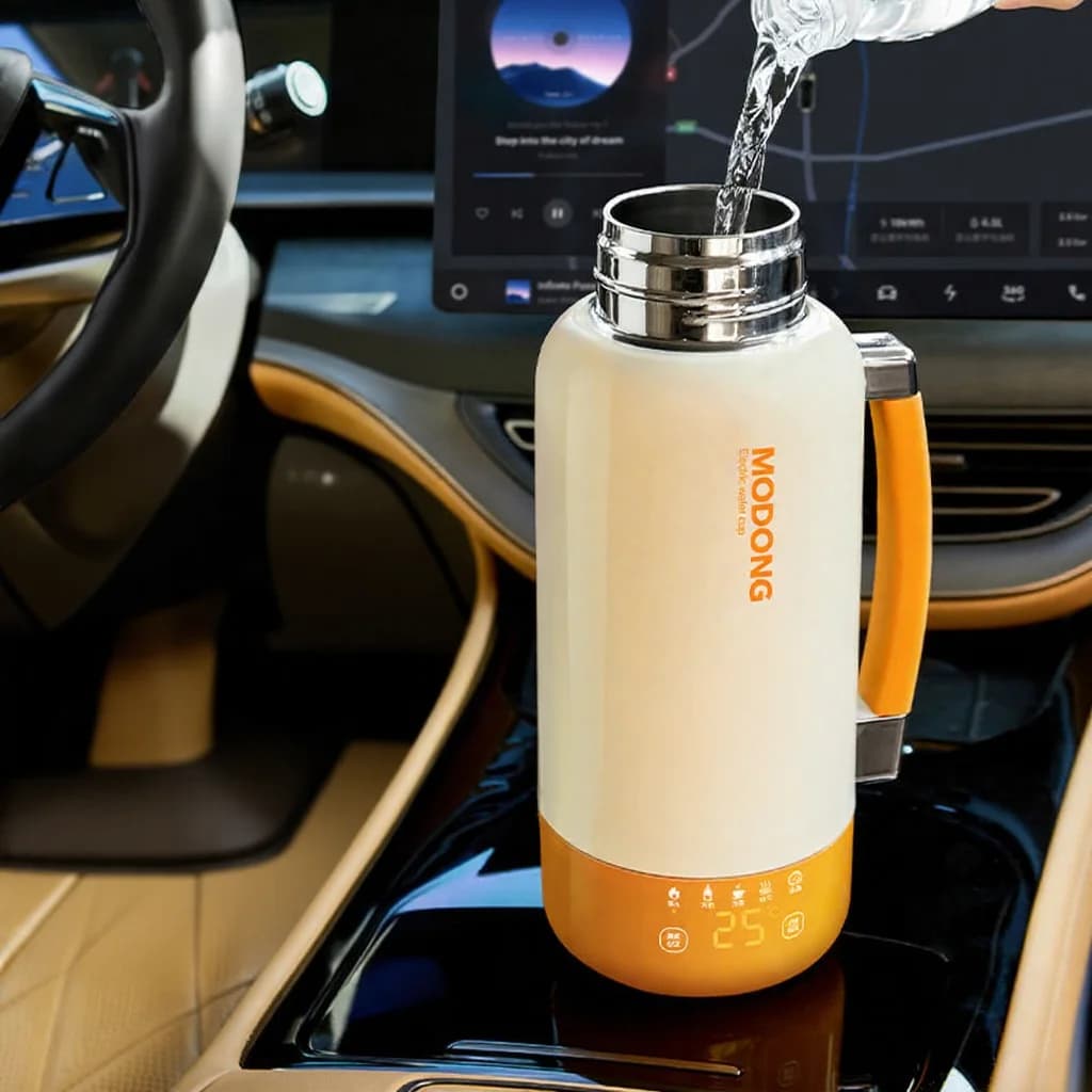 Copo Chaleira Elétrica Portátil de Viagem com Desligamento Automático