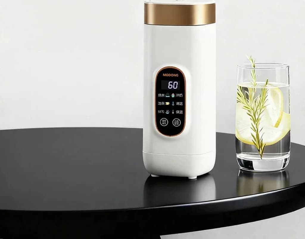 Copo Aquecedor Elétrico Portátil com Controle de Temperatura
