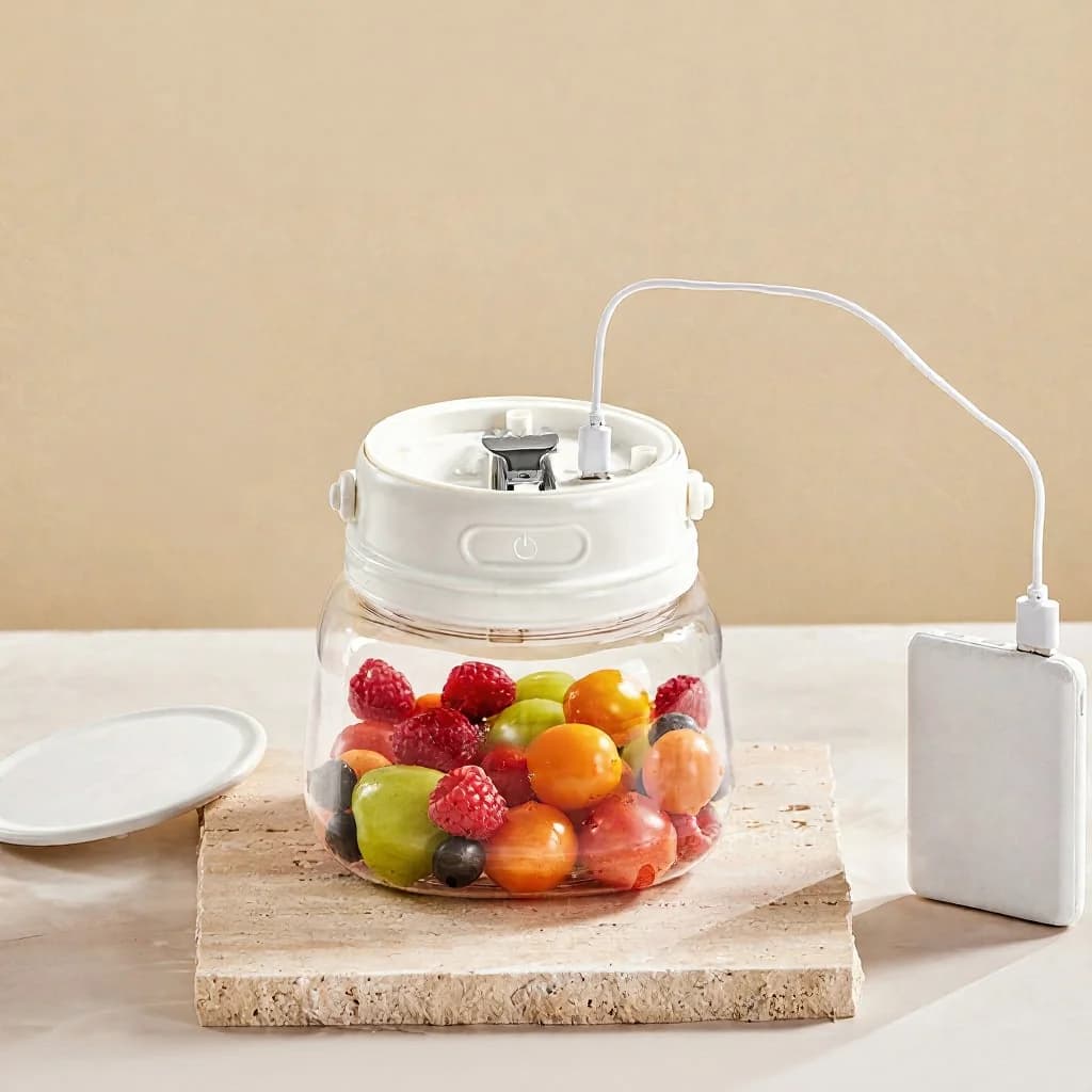 Lavadora Portátil de Frutas com Oxigênio Ativo, 3.7V Sem Fio