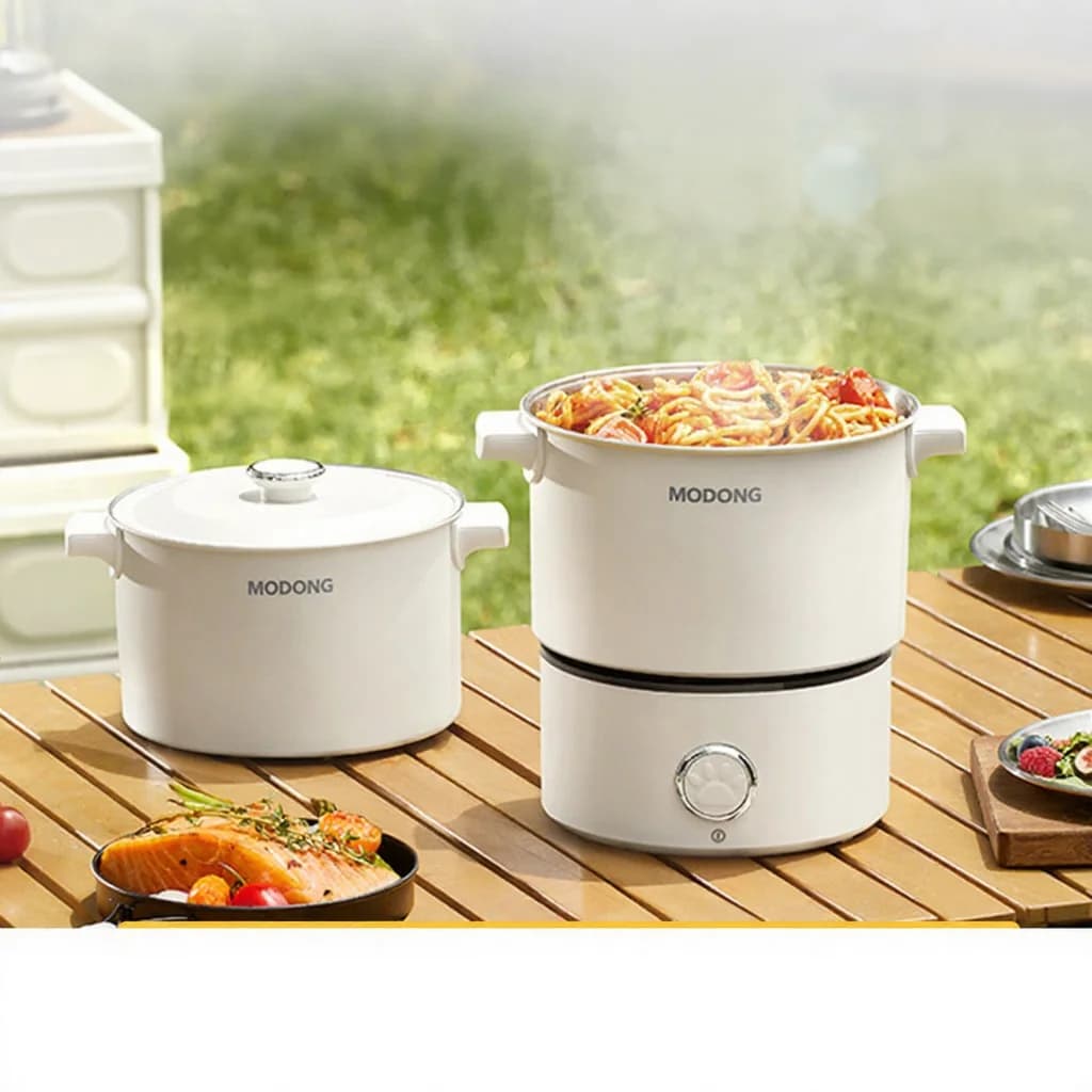 Panela Elétrica Portátil Dobrável 110V-220V 550W/700W