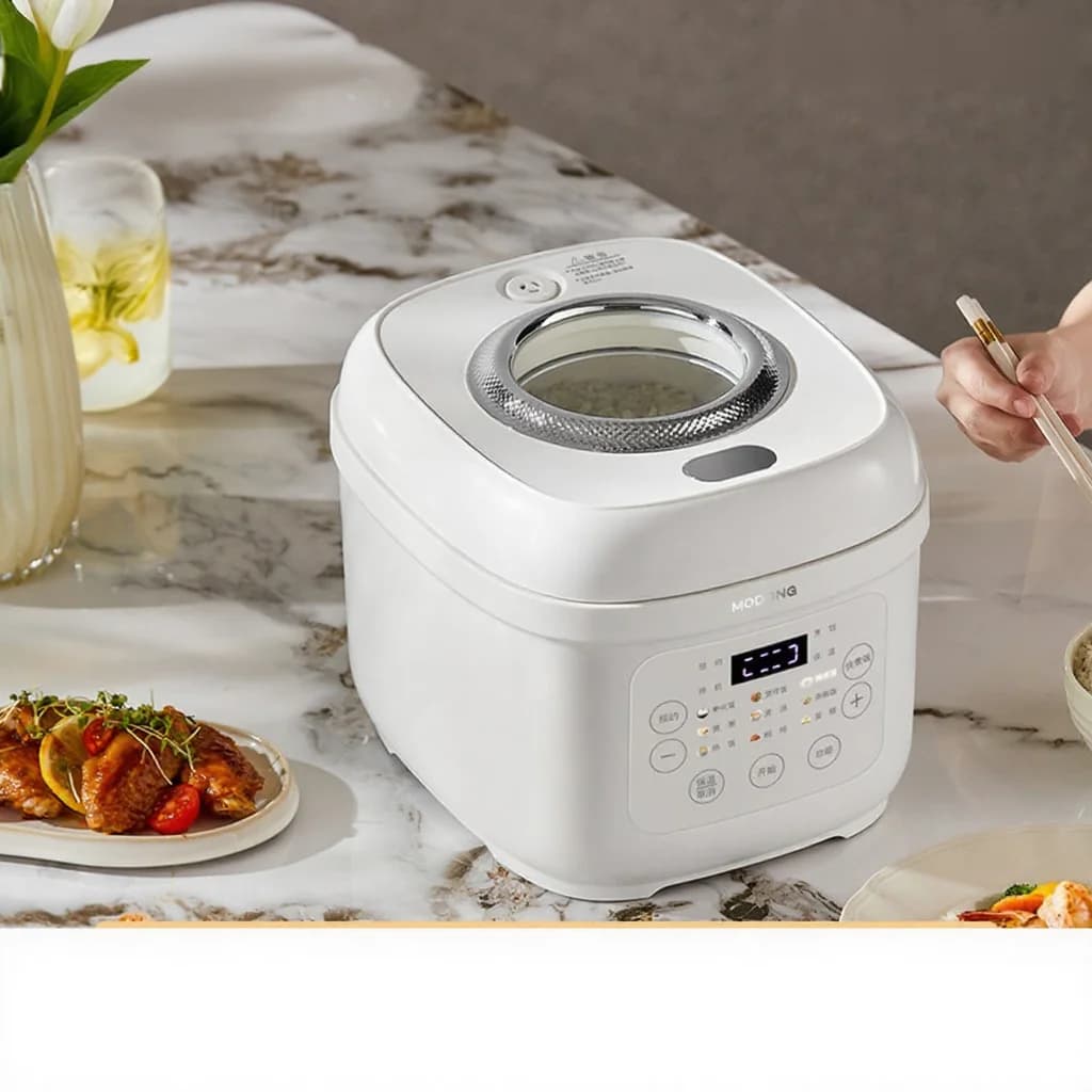 Panela elétrica de arroz 3L com panela interna de cerâmica, 600W