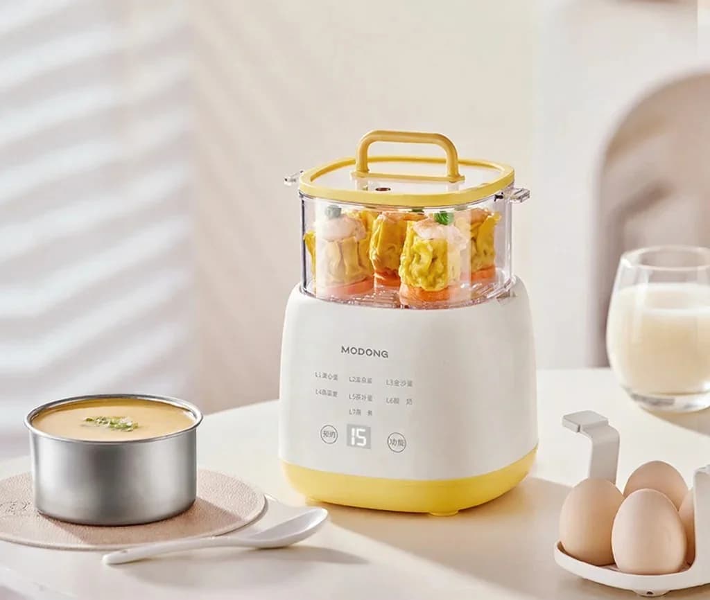 Fervedor Elétrico de Ovos 4-6 Ovos Com Tigela Para Creme de Ovos