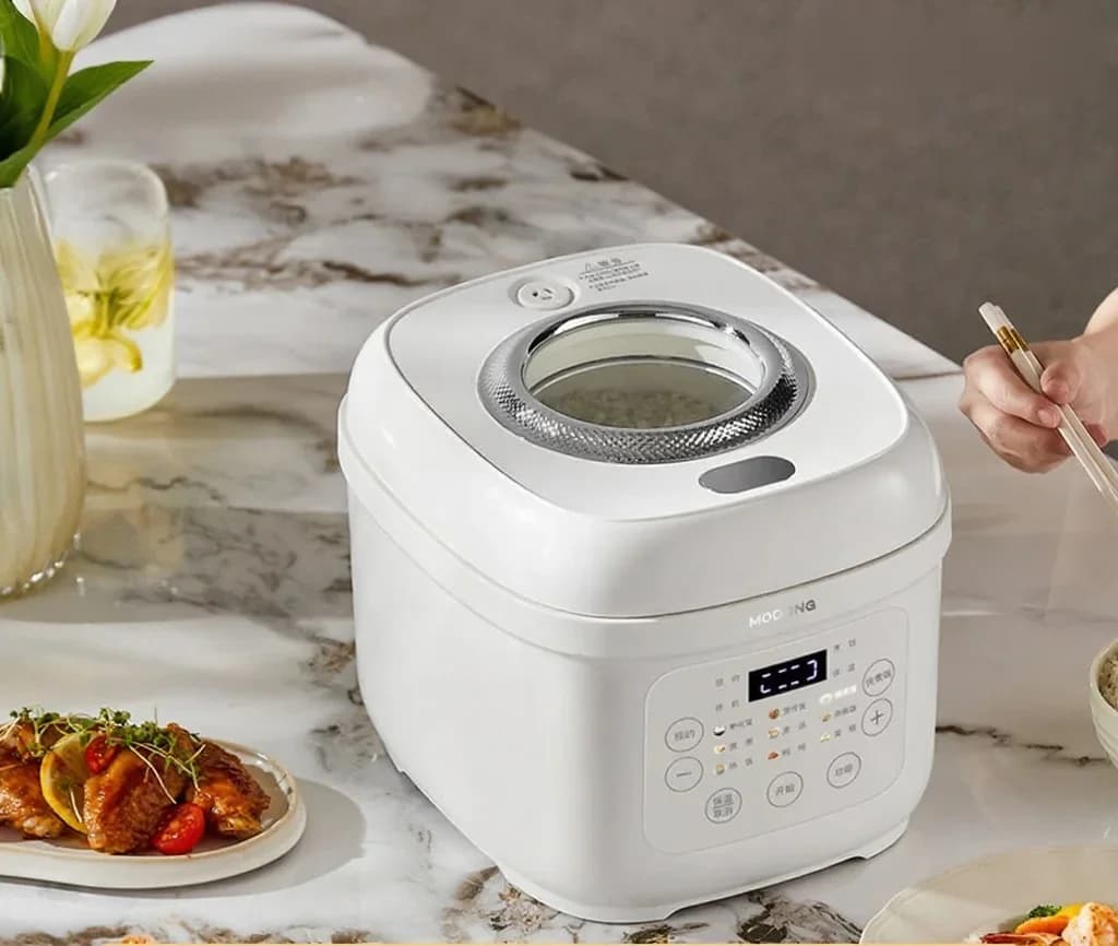 Panela Elétrica de Arroz 3L com Panela Interna de Cerâmica, 600W