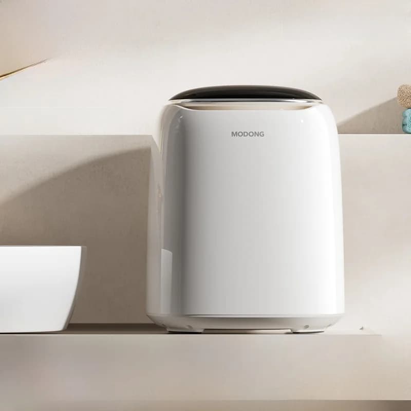 Mini Máquina de Lavar Automática para Roupa Íntima e Meias, Função Lava e Seca