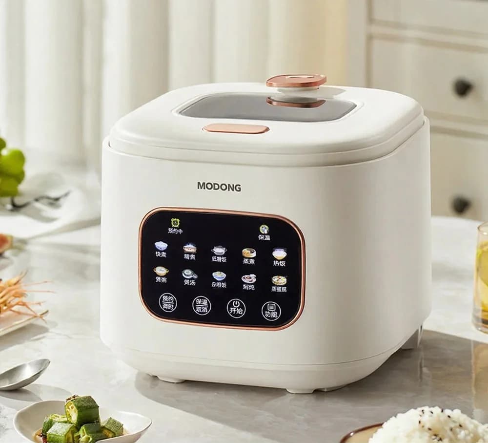 Panela de Arroz Elétrica 3L com Janela de Vidro e Temporizador