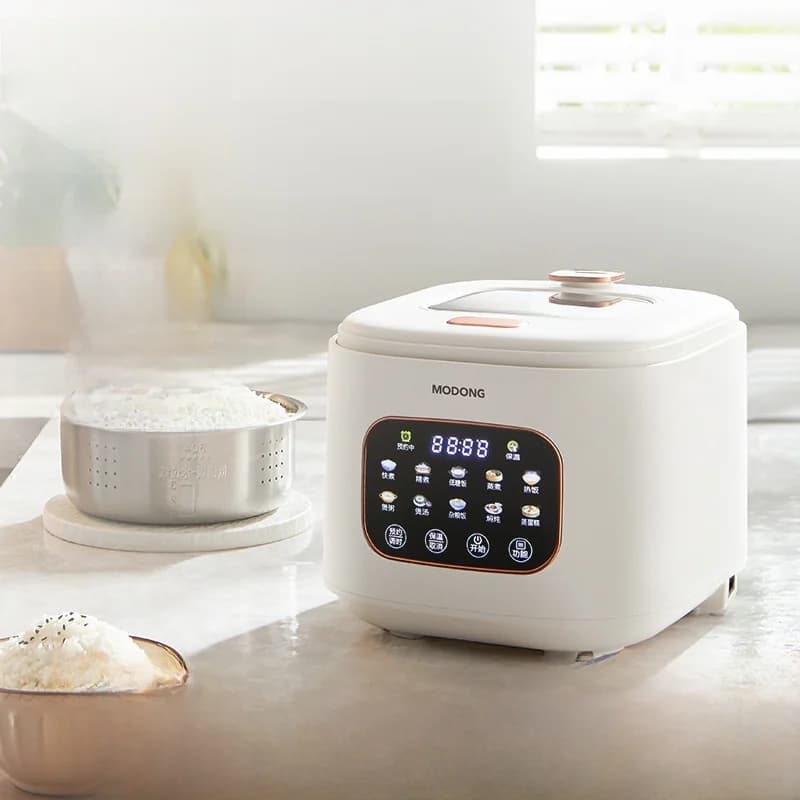 Panela Elétrica de Arroz 3L com Janela de Vidro e Timer