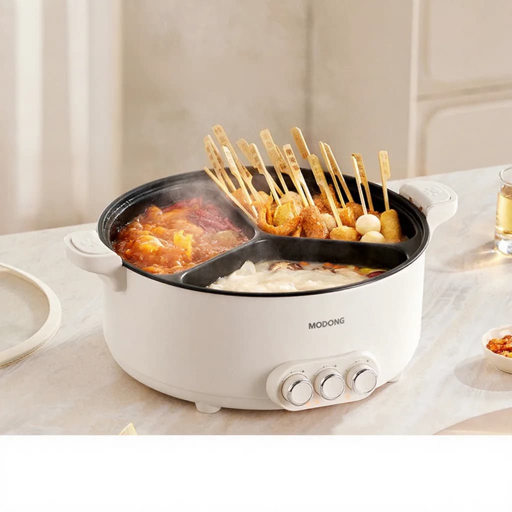 Panela Elétrica com Divisória, 5.6L/8L, 220V