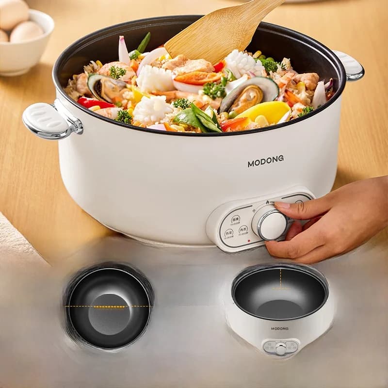 Panela Elétrica com Cozi-vapor, 8L de Alta Capacidade, 220V