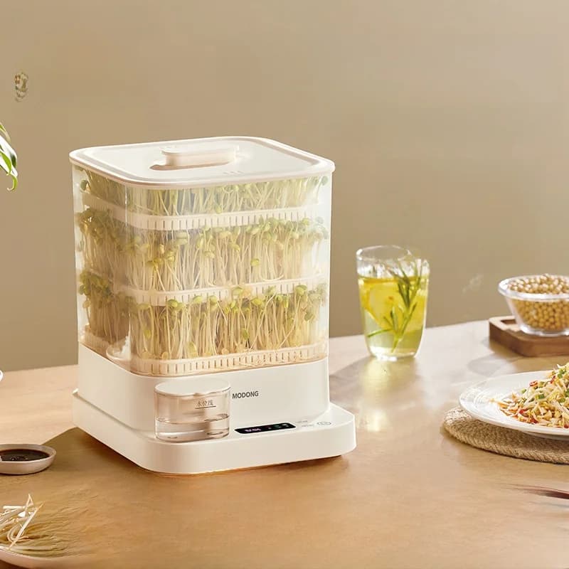 Fazedor de Brotos Elétrico para Casa 1.5L 20W 3 Andares