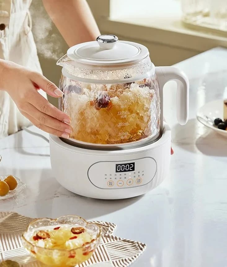 Panela Elétrica de Vidro com Manutenção de Calor Termostática