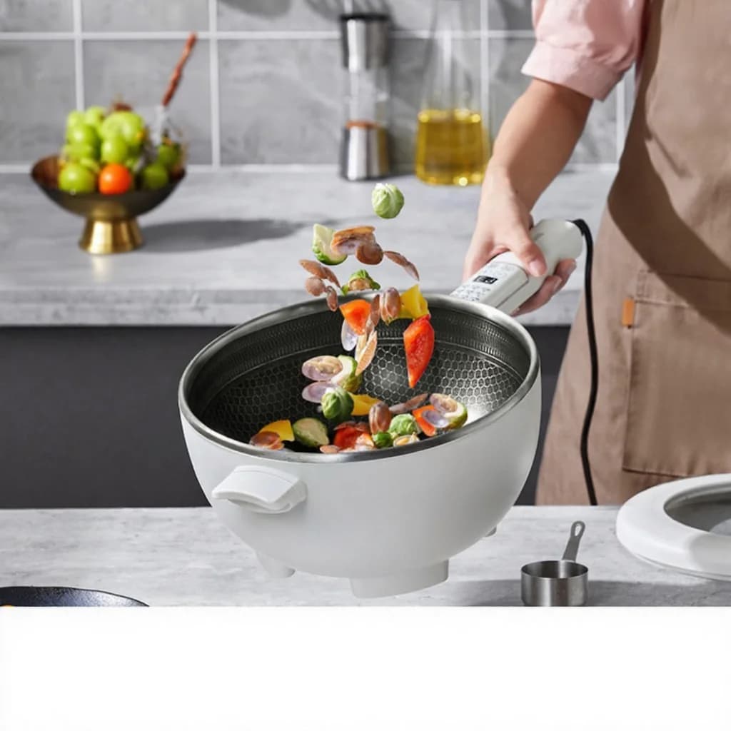 Panela Elétrica Multifuncional com Cesto de Vapor 5L 220V
