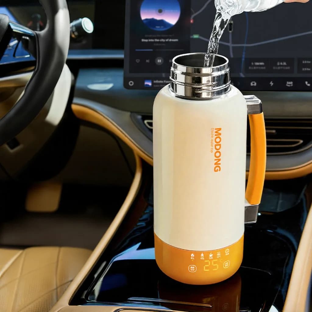 Copo Chaleira Elétrica Portátil de Viagem com Desligamento Automático