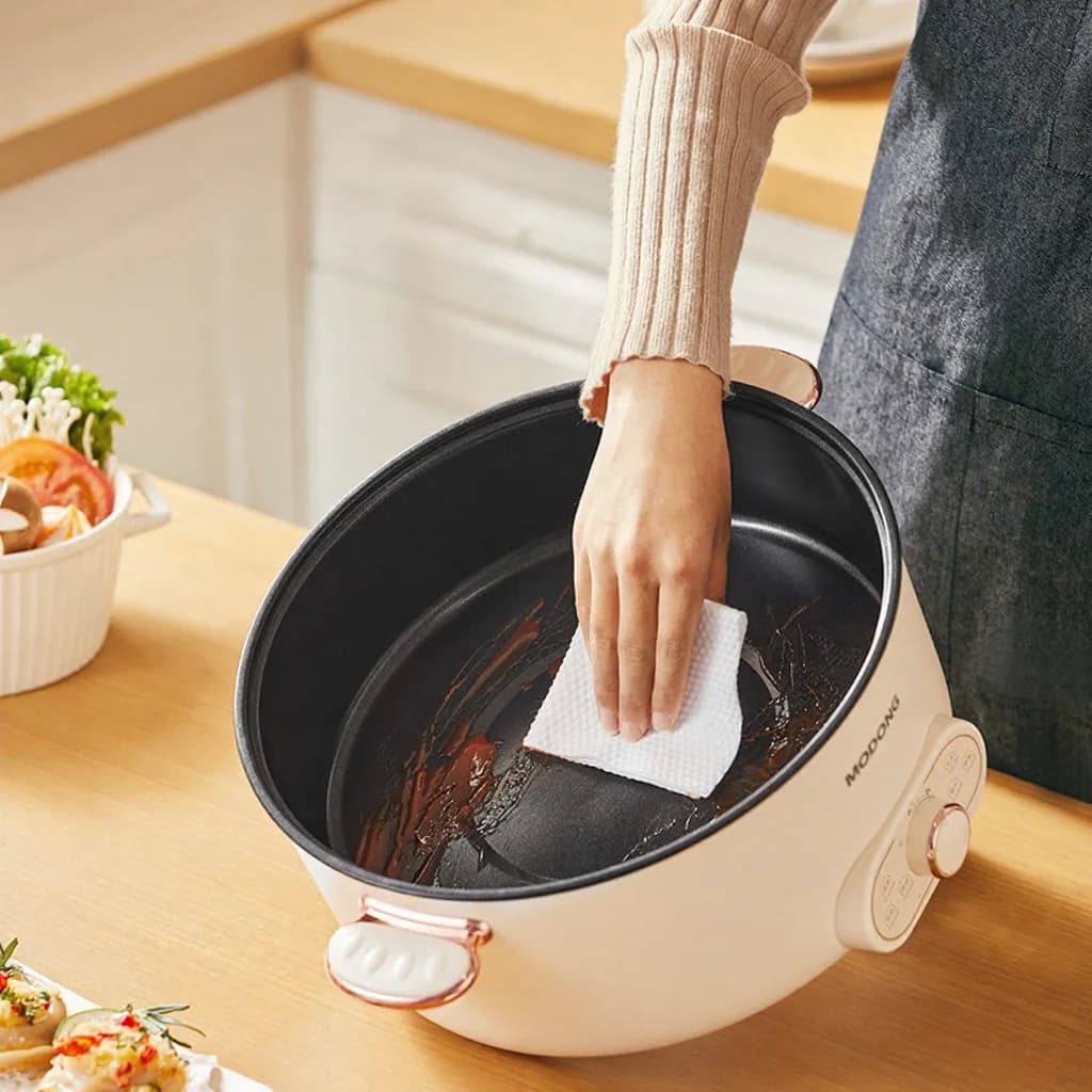 Panela Elétrica 6L com Cesta de Vapor, Antiaderente