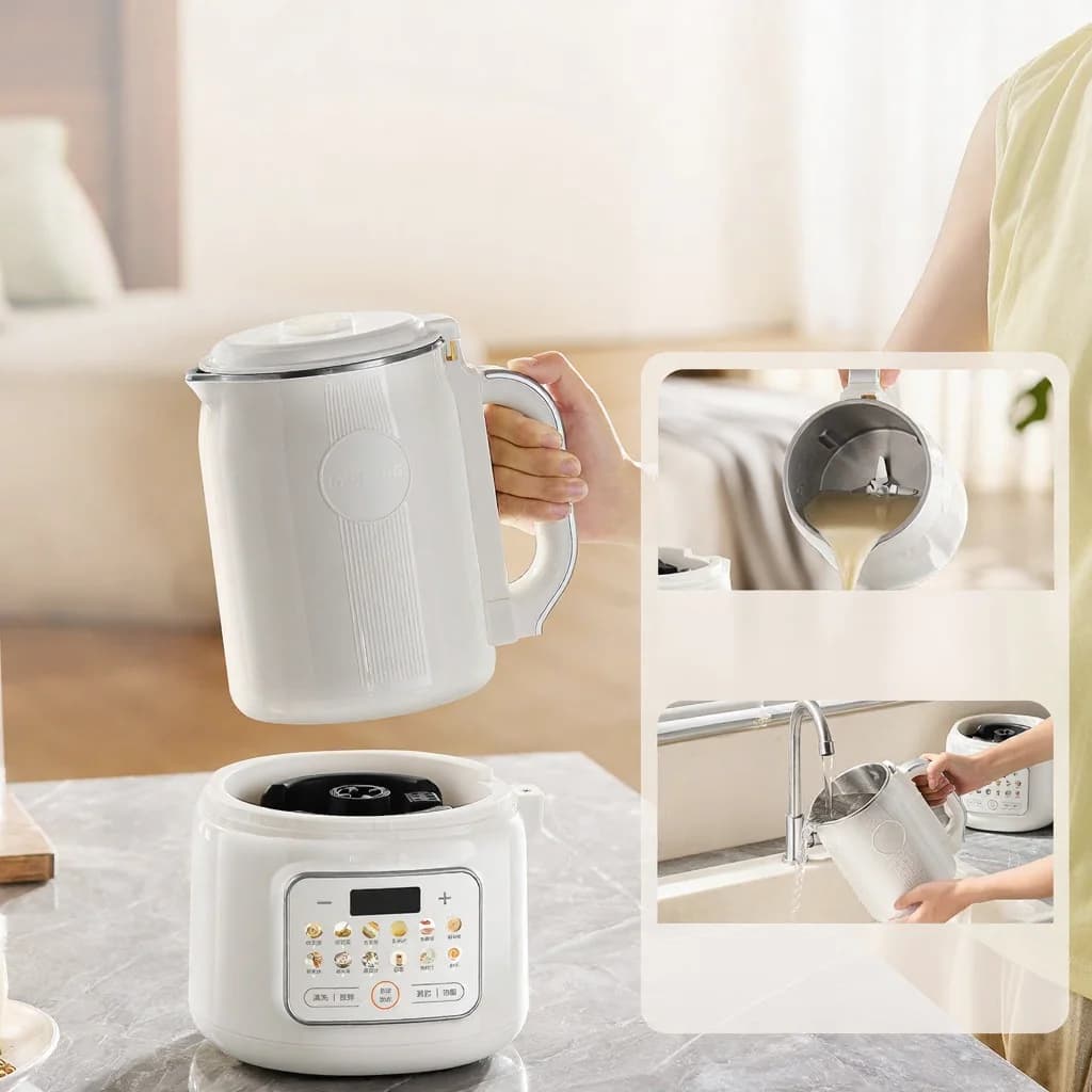 Liquidificador Aquecido para Leite de Soja com Autolimpeza 800W