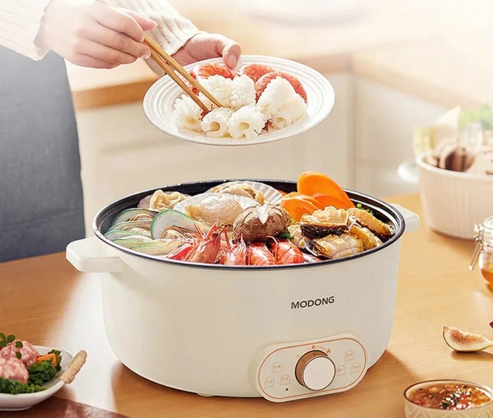 Panela Elétrica com Cozi-vapor, 7L ou 8L, 220V