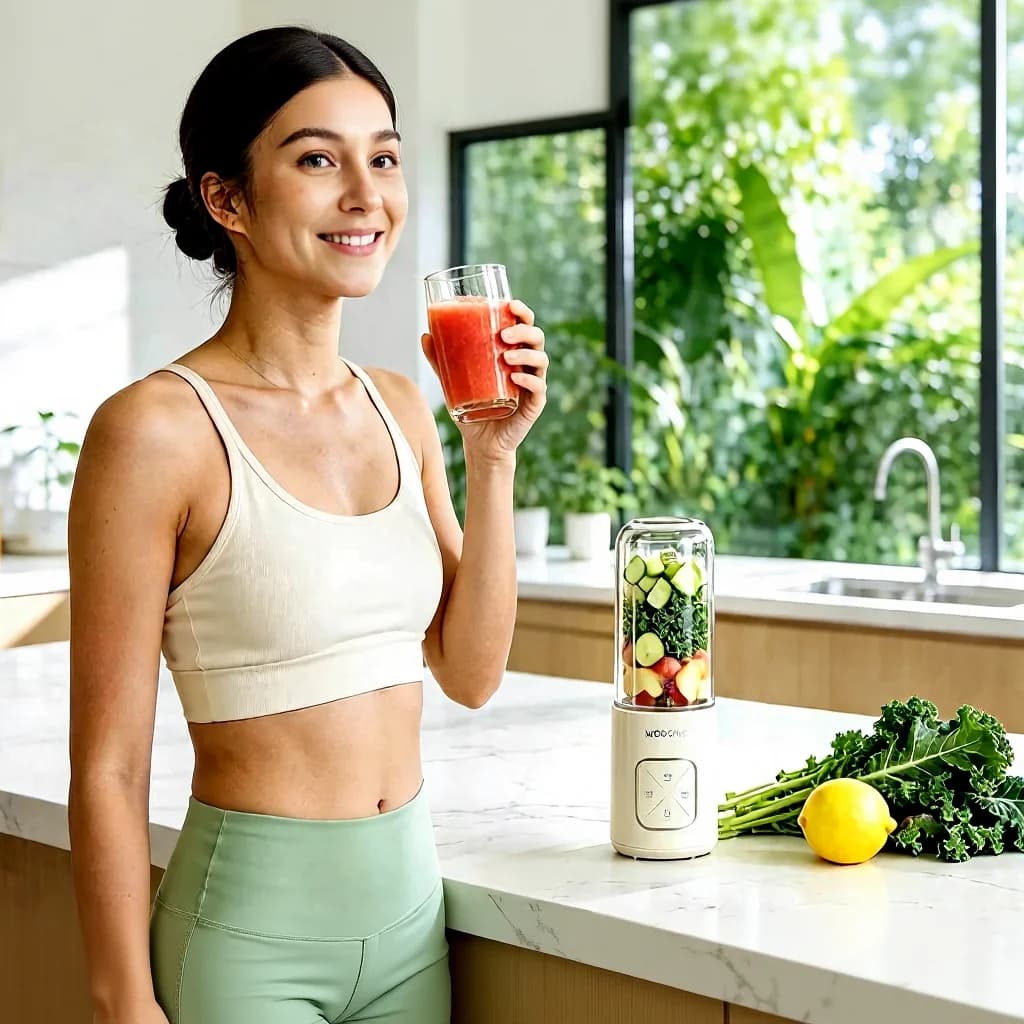 Copo Liquidificador Portátil Sem Fio para Sucos e Smoothies