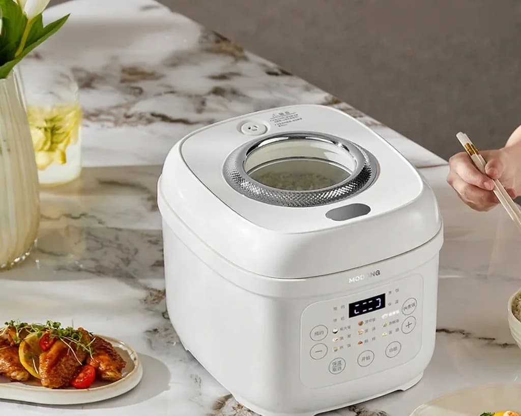 Panela de Arroz Elétrica 3L com Recipiente Interno Revestido de Cerâmica