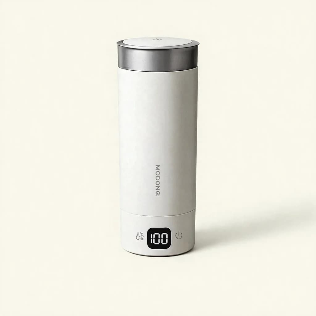Copo elétrico portátil para aquecer água 350ml em aço inoxidável 316L