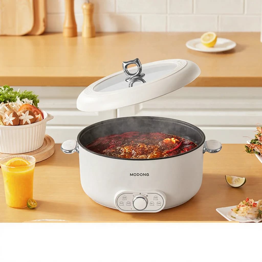 Panela Elétrica com Cozi-vapor, 8L de Alta Capacidade, 220V