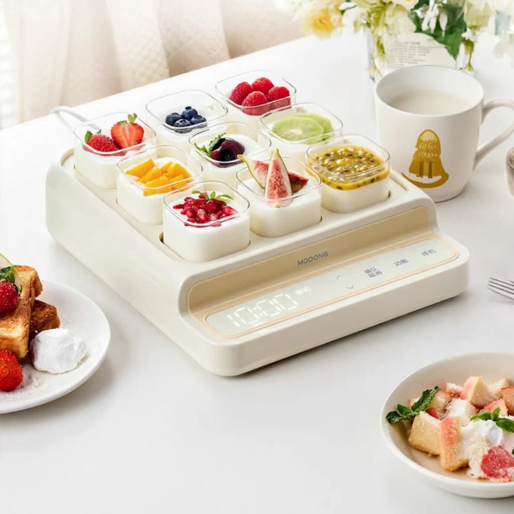 Fazedor de Iogurte 9 Copos com Recipiente Interno de Vidro e Timer