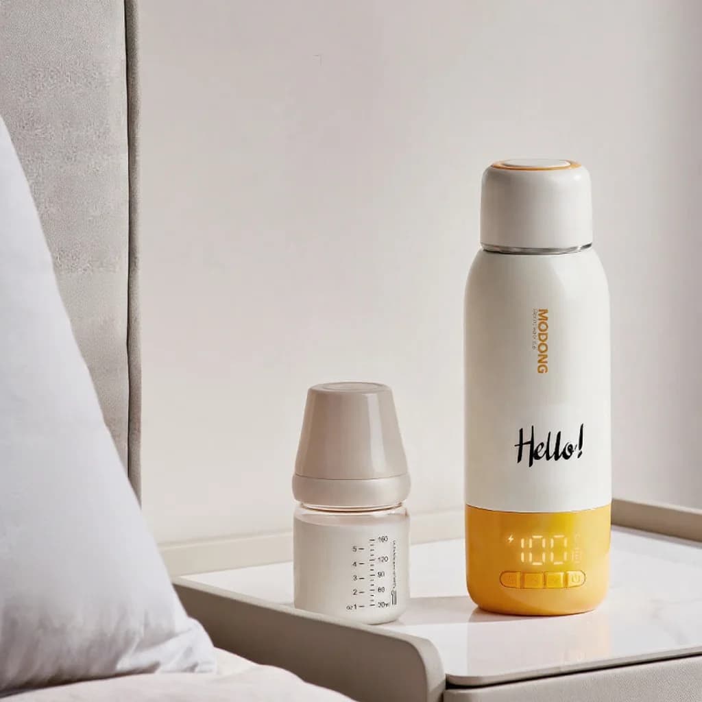 Copo Portátil para Aquecer Fórmula Infantil 550ml Ultra, Fervura com Fio + Aquecimento Sem Fio