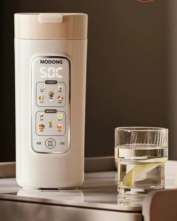 Copo Elétrico Portátil para Aquecimento de Água com Filtro, 220V