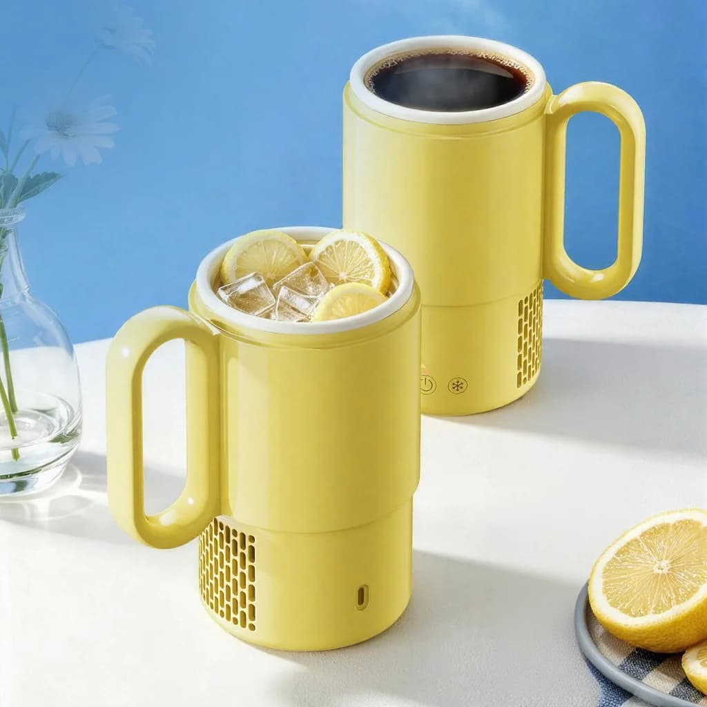 Copo Portátil de Aquecimento e Resfriamento 450mL 36W Controle por Toque
