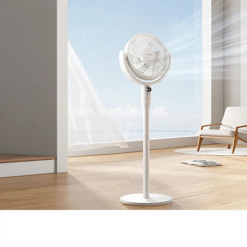 Ventilador de Circulação de Ar de Mesa com Controle por Voz e Oscilação