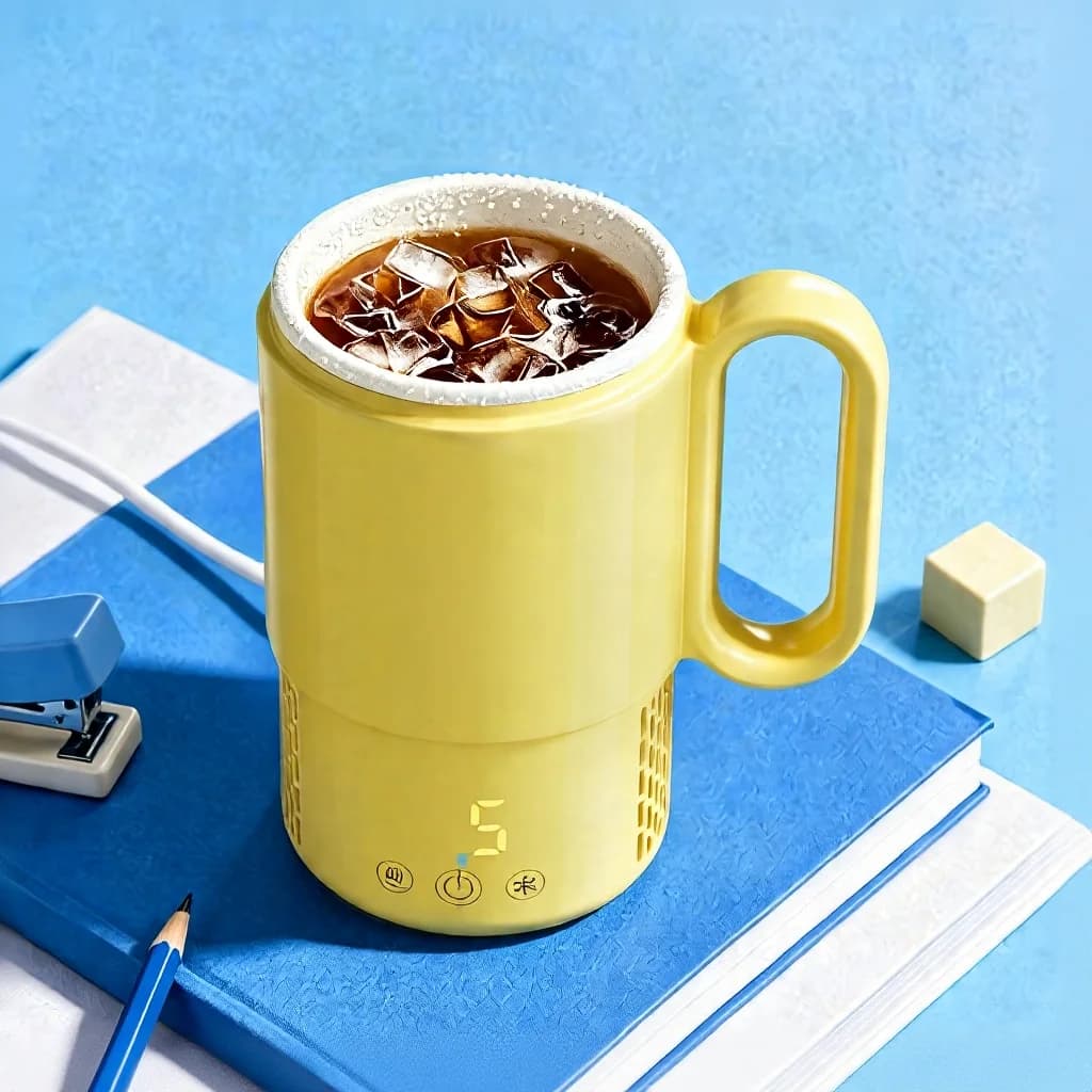 Copo Portátil de Aquecimento e Resfriamento 450mL 36W Controle por Toque