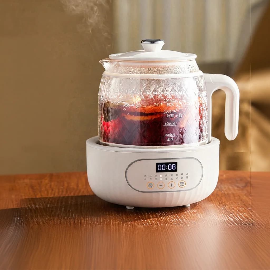 Panela Elétrica de Vidro com Controle de Temperatura 1.2L