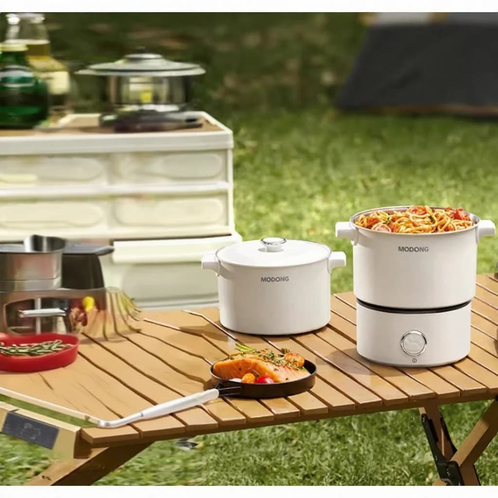 Panela Elétrica Portátil Dobrável 110V-220V 550W/700W