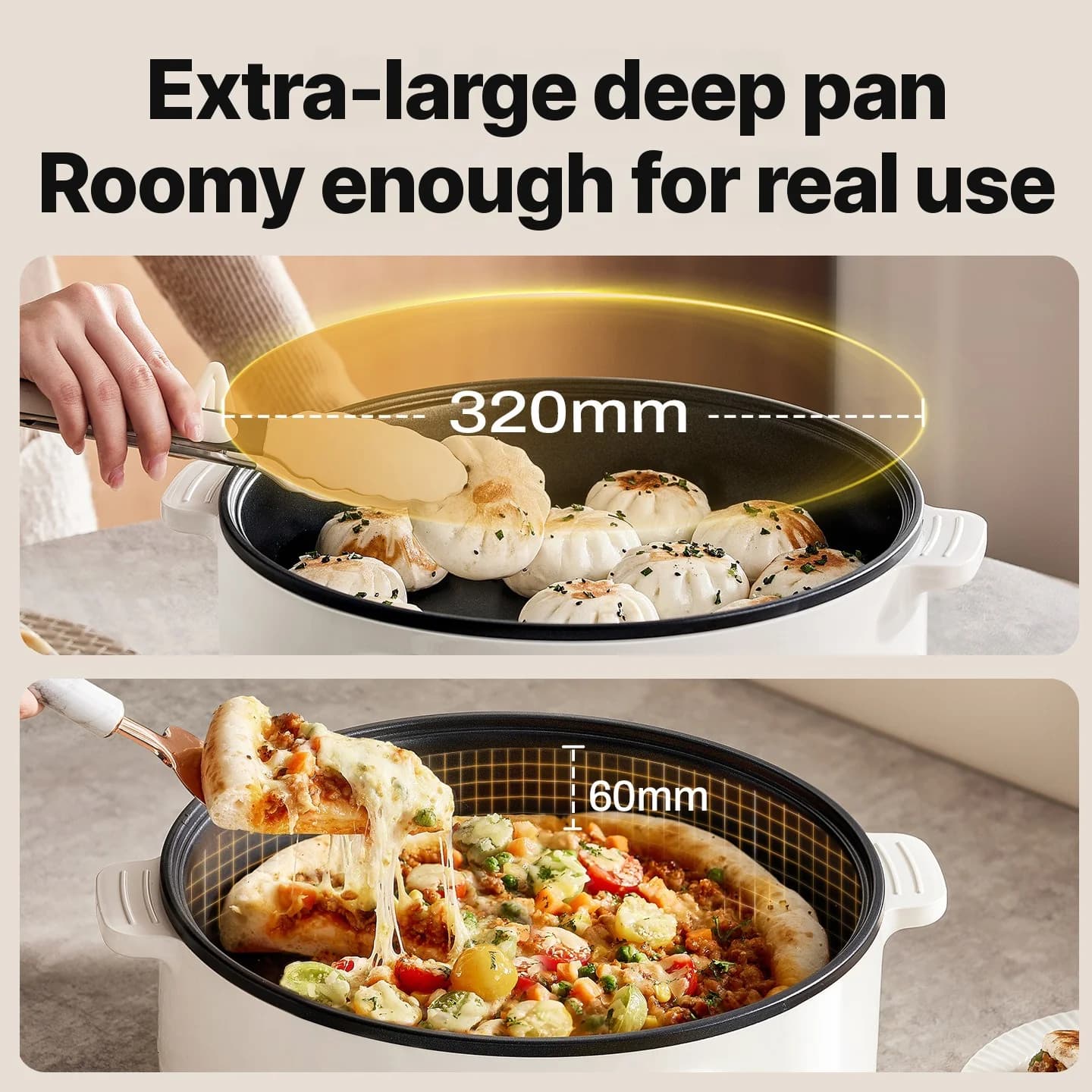 Chapa Elétrica com Tampa 1800W 3 Níveis de Calor Antiaderente
