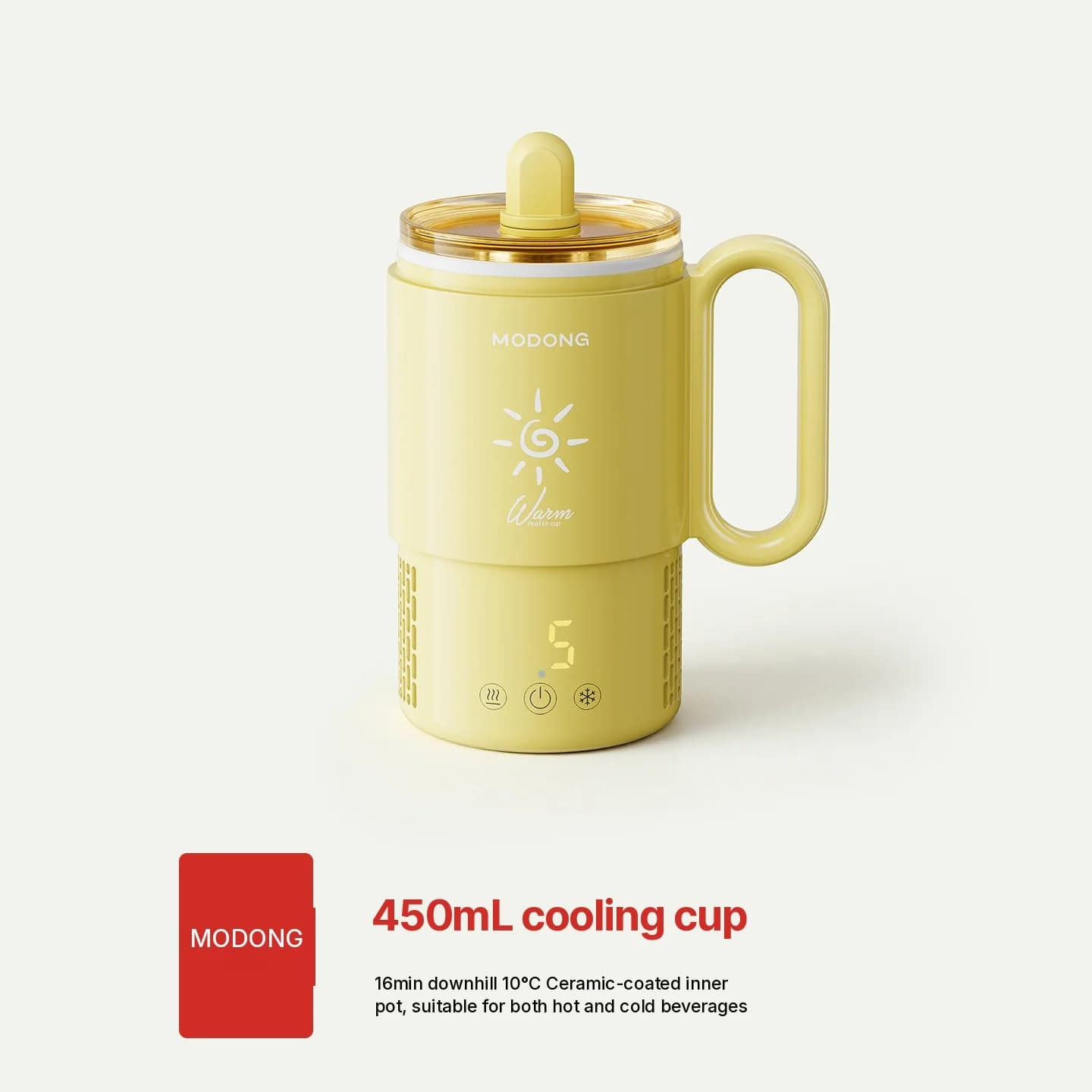 Mini Copo de Resfriamento e Aquecimento 450mL 36W Controle por Toque