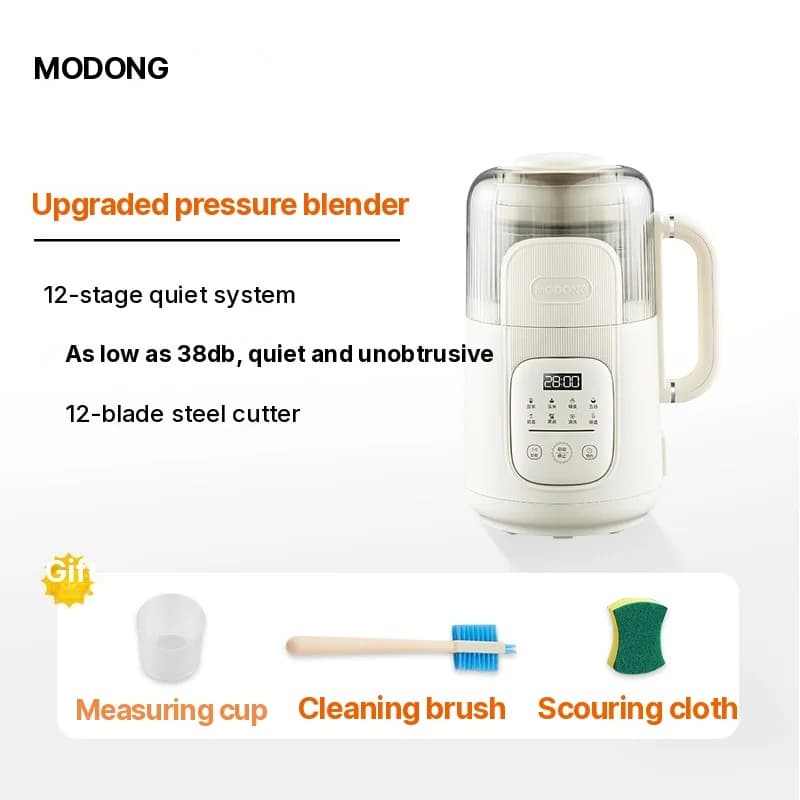 Liquidificador Aquecedor 1.2L com Controle por Toque, Corpo de Vidro