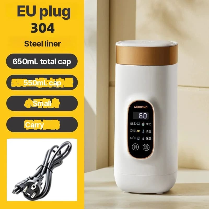 Copo Aquecido Elétrico Portátil Com Função Manter Aquecido