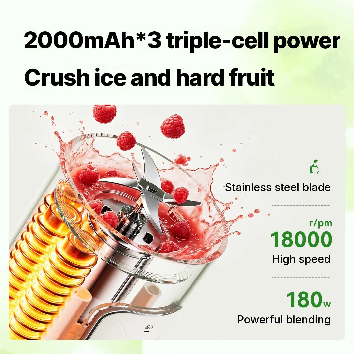 Copo Liquidificador Portátil Sem Fio para Sucos e Smoothies