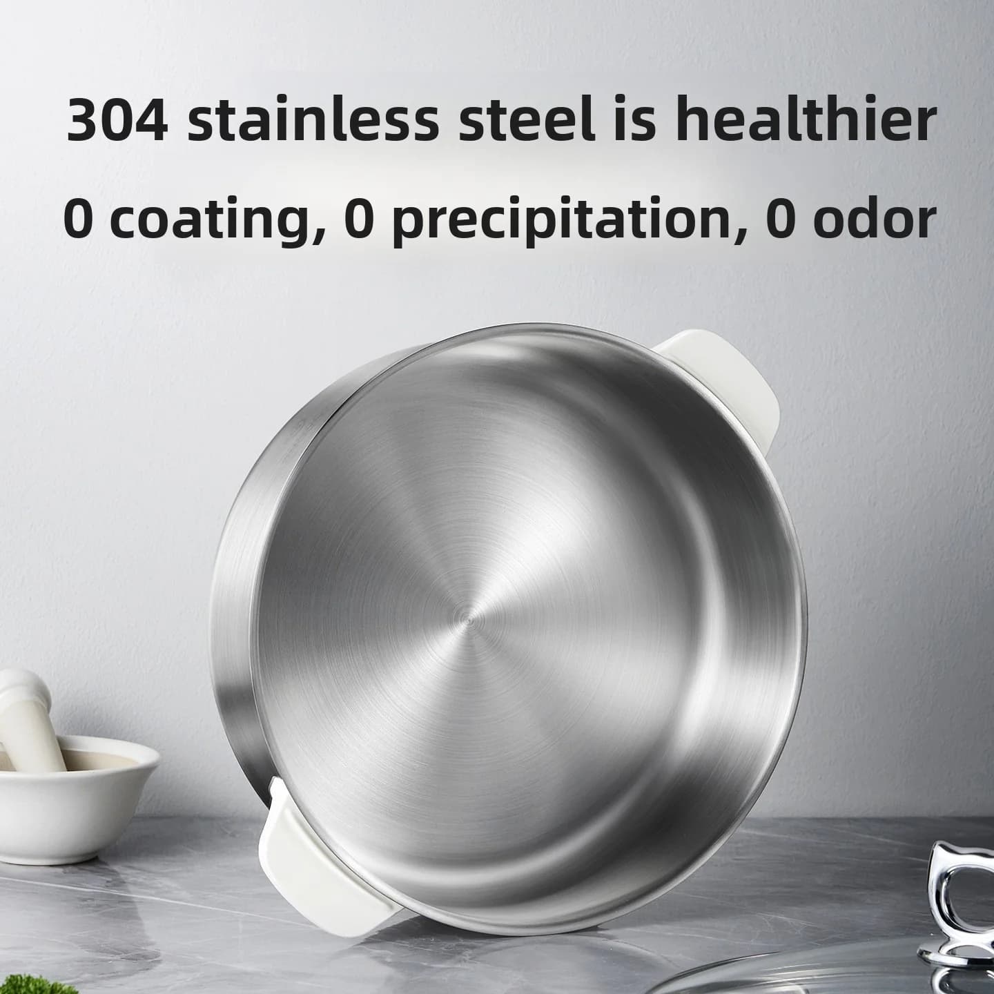 Panela Elétrica Dividida Com Revestimento Interno de Aço Inoxidável 1500W