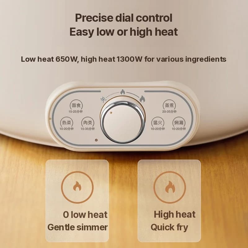 Panela Elétrica 6L 7L 8L com Cozi-vapor, 220V