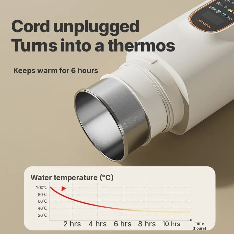 Copo Elétrico Portátil de Aquecimento com Função Manter Quente