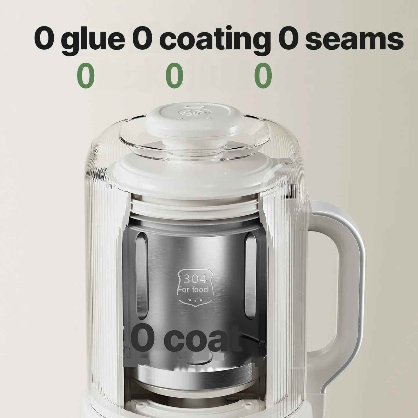 Liquidificador Aquecido para Leite de Soja com Autolimpeza 800W